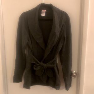 The North Face front tie sweater coat